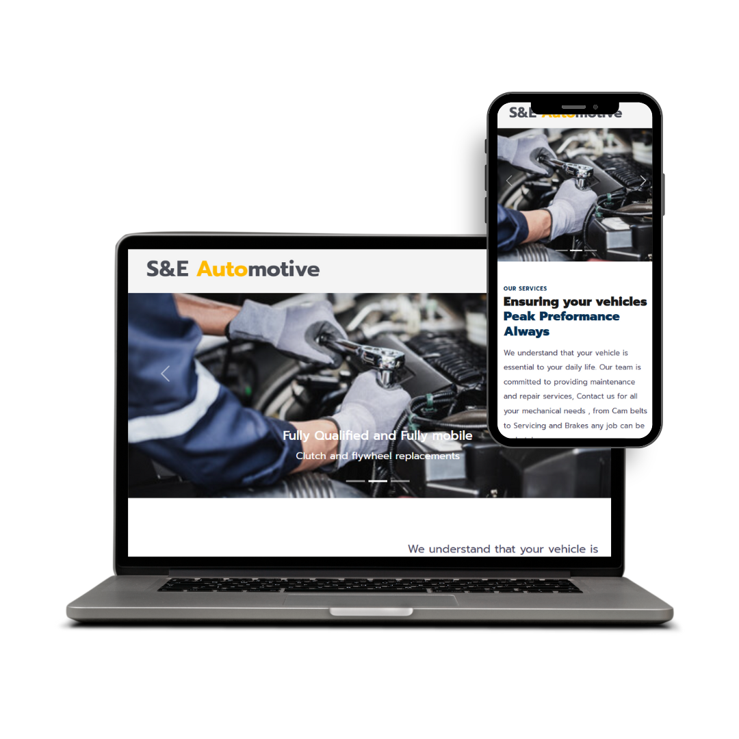 S&E Automotive website preview
