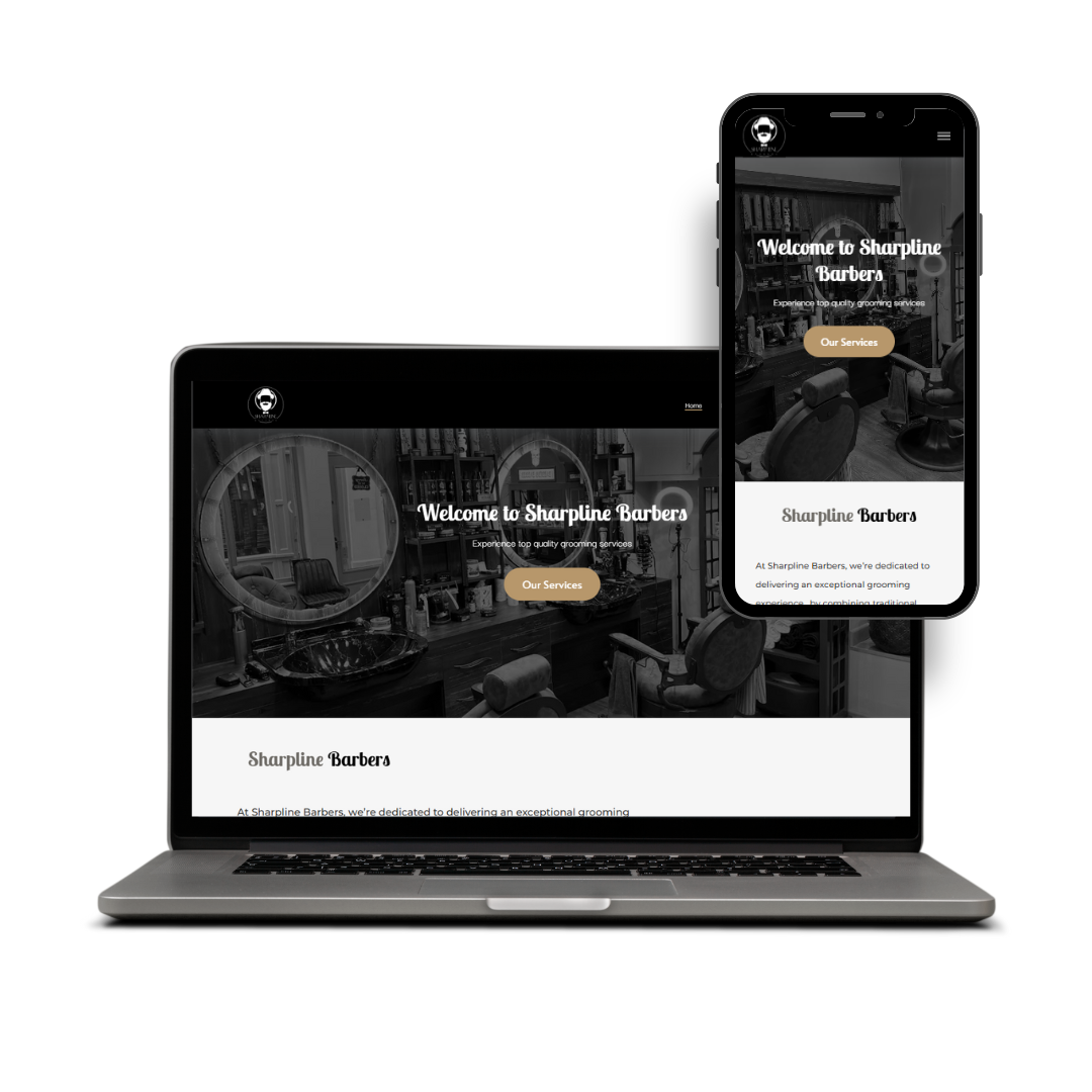 Sharpline Barbers website preview